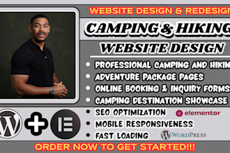 camping website, hiking website, campground website, outdoor adventure