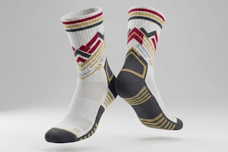 do custom 3d socks design, 3d socks rendering, 3d glove render, socks animation