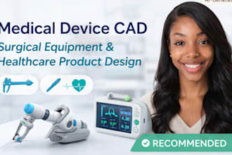 medical device cad, surgical equipment design, healthcare product cad design pro