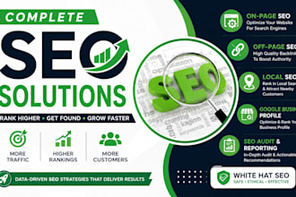 do complete on page, off page and local SEO services