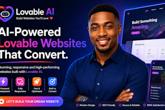 lovable website design, full website development, UI UX expert