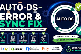 fix autods errors, sync issues, and product listing problems