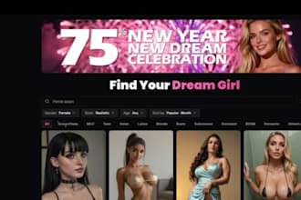 develop ai nsfw website, ai video website, ai nsfw girlfriend, image generator