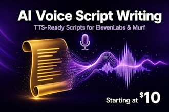 write natural ai voiceover scripts