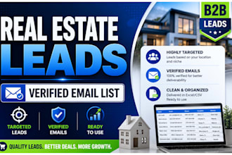 provide targeted real estate agent leads with verified e mail list