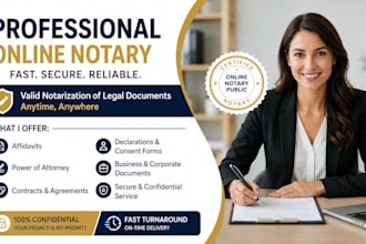 provide valid notarization of legal documents as an online notary, texas notary