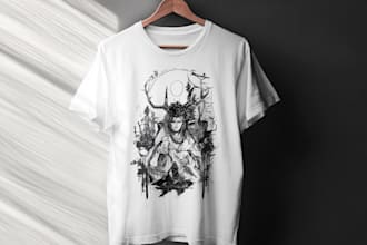 design creative t shirt graphics for your clothing collectio