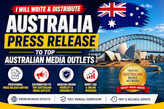write and distribute australia press release to top australian media outlets