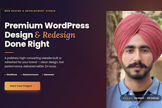 a professional wordpress business website