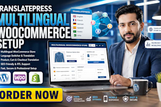 setup translatepress multilingual woocommerce website translation