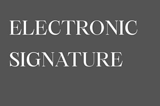 do a unique electronic signature for your business