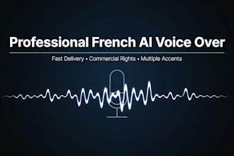 create a professional french ai voice over for your video
