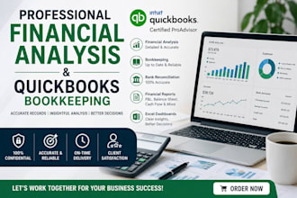 provide professional financial analysis and quickbooks bookkeeping