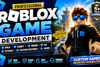 develop ai roblox games, script, build, and fix roblox studio projects
