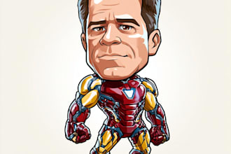 draw you as superhero handmade original art