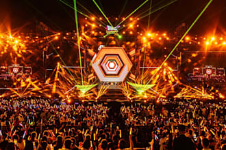 design music festival stage, concert event venue,live event lightning, led stage