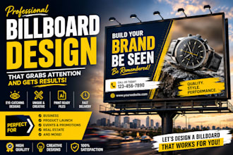 design professional ads billboard, banner, outdoor signage