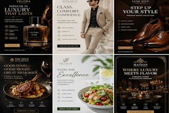 design luxury and professional advertisement posters for fashion brands, perfume