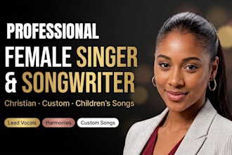 be your female session vocalist christian country song writer acoustic guitar