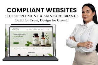 design an fda compliant website for your supplement or skincare brand