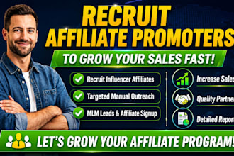 recruit active targeted affiliates for your affiliate program