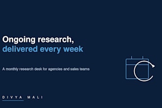 be your monthly b2b research desk for leads and CRM data
