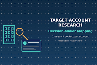 research target accounts and map decision makers for b2b