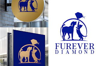 do creative animal, dog, pet care, veterinary and modern pet business logo