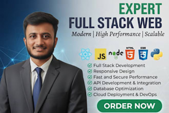 do full stack website development as full stack developer in reactjs nodejs