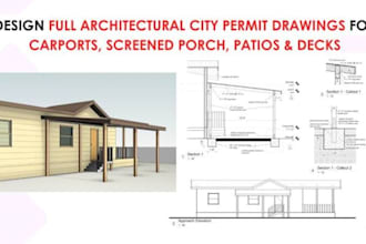 architectural city permit drawings, structural engineering design, mep