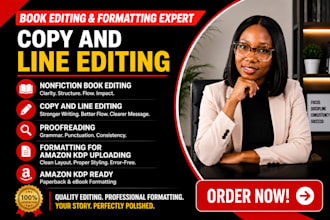 edit nonfiction manuscript, proofread, and format amazon kdp paperback