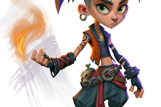 design 2d game character illustration