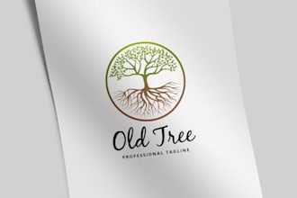 create a professional tree and nature logo design