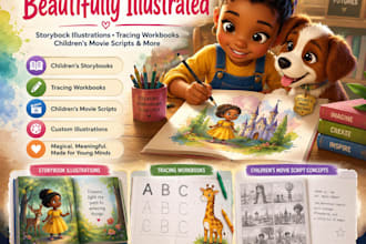 proofread childrens storybooks, children ebook and animation storybook