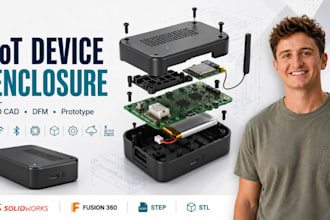 iot device enclosure design for manufacturing, 3d cad and product development