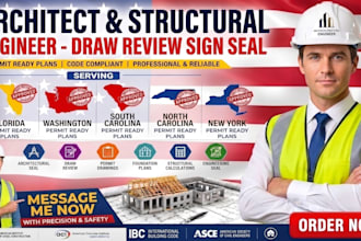 draw review sign seal architectural engineering seal florida washington sc nc ny