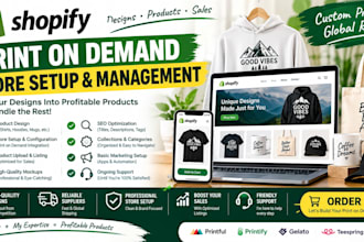 setup shopify print on demand store shopify print on demand printify printful