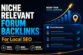 authority niche relevant forum backlinks for local SEO