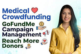 create, review, manage medical and healthcare gofundme crowdfunding campaign