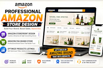 do amazon storefront design, amazon fba brand store and amazon ebc content
