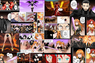 draw comic book nsfw comic page book cover manga art as comic manga artist