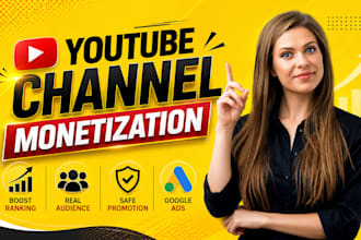 do youtube video and channel promotion for complete monetization