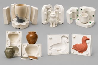 design slip casting molds ceramic molds pottery molds molds and 3d printable stl