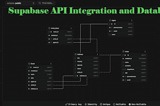 set up or fix your supabase database and API integration