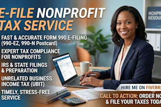 efile non profit tax return form 990 990ez and 501c3