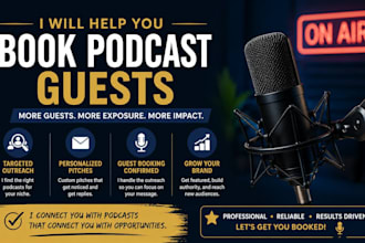 do podcast guest booking and outreach