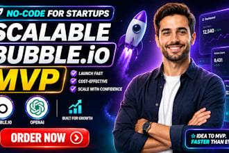 build scalable bubble io mvp for your startup