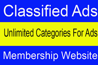 create your classified ads or business directory website