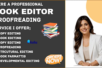 provide expert copy editing, line editing, and proofreading for your manuscript