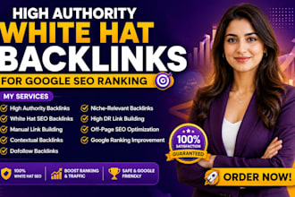 build high authority white hat backlinks for google SEO ranking